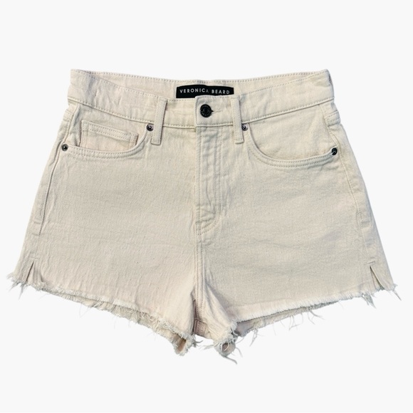 Veronica Beard Timmi High-Rise Cutoff Denim Short - Picture 4 of 11